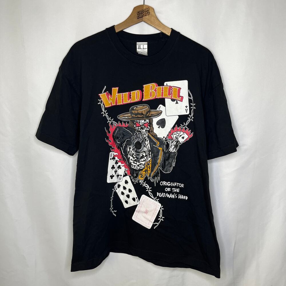 Warren Lotas WL Hammer Wild Bill Deadman's Hand Tee in Black L